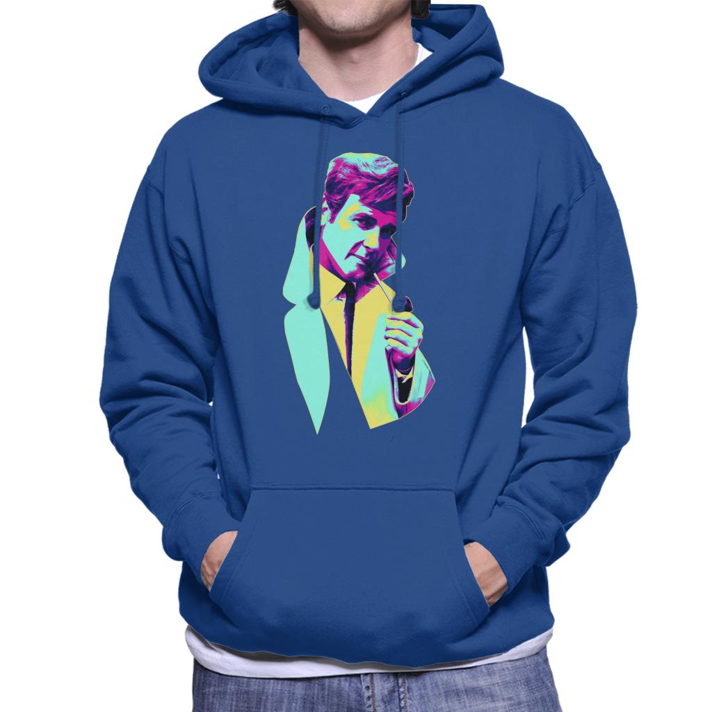 TV Times Roger Moore Park Stroll 1968 Pop Art Stylised Men's Hooded Sweatshirt-ALL + EVERY