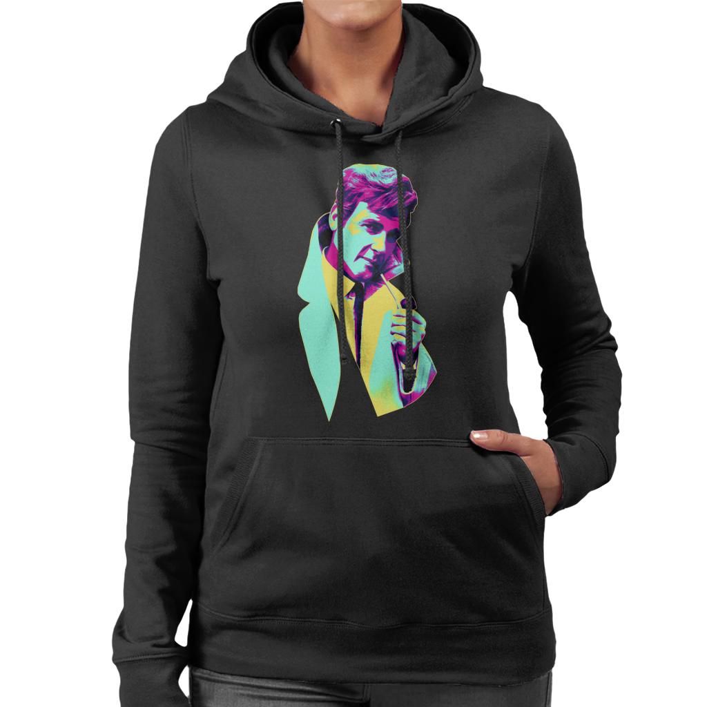 TV Times Roger Moore Park Stroll 1968 Pop Art Stylised Women's Hooded Sweatshirt-ALL + EVERY