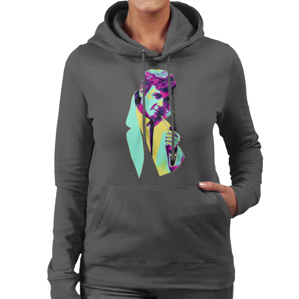 TV Times Roger Moore Park Stroll 1968 Pop Art Stylised Women's Hooded Sweatshirt-ALL + EVERY