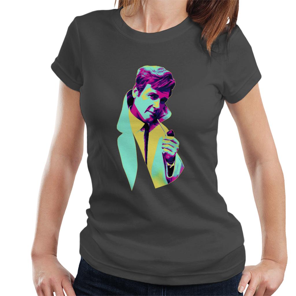 TV Times Roger Moore Park Stroll 1968 Pop Art Stylised Women's T-Shirt-ALL + EVERY