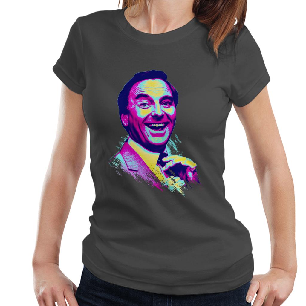 TV Times Bob Monkhouse 1982 Pop Art Stylised Women's T-Shirt-ALL + EVERY