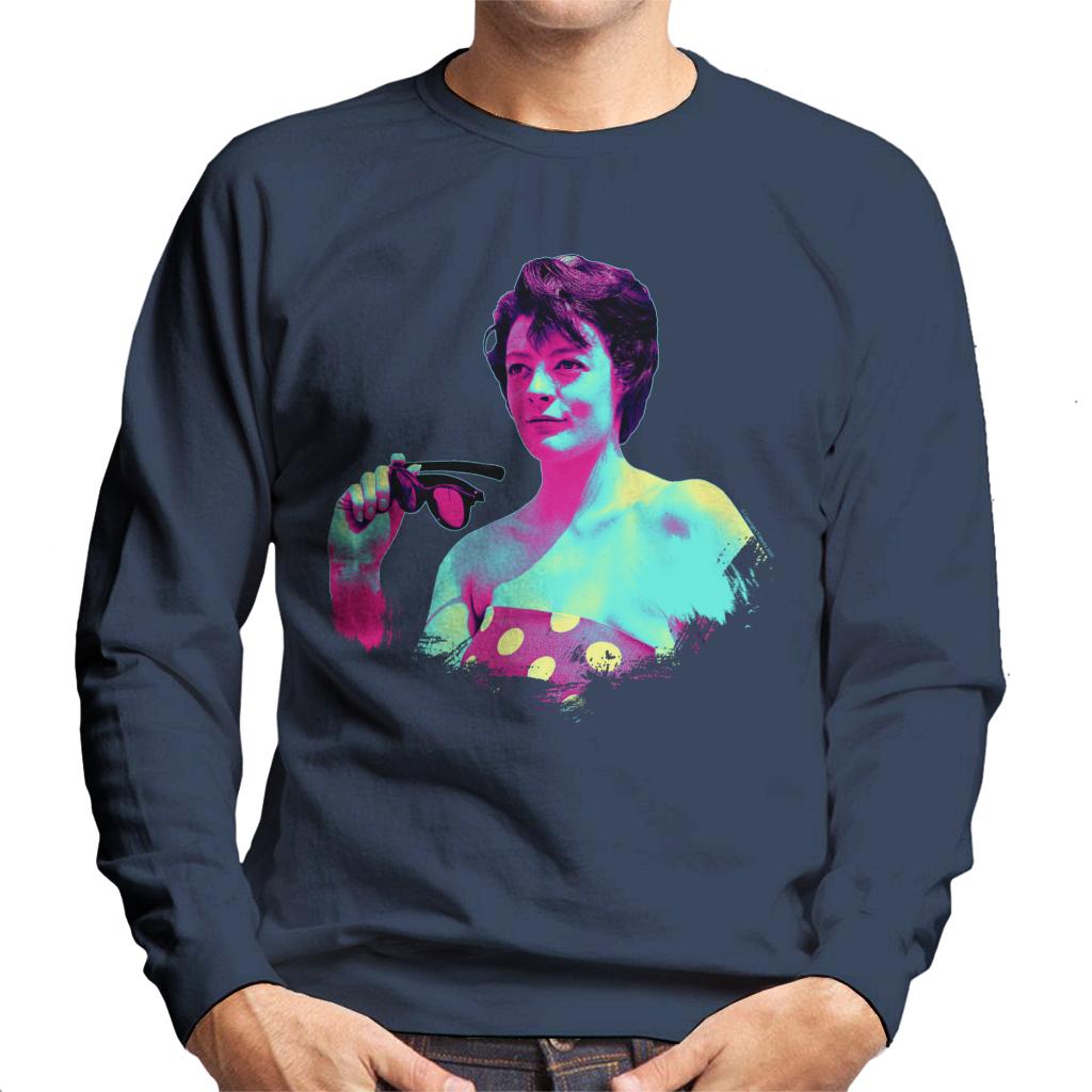 TV Times Maggie Smith Retro Frame Pop Art Stylised Men's Sweatshirt-ALL + EVERY