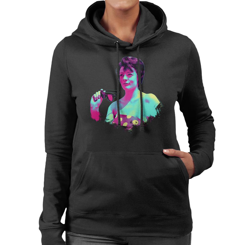 TV Times Maggie Smith Retro Frame Pop Art Stylised Women's Hooded Sweatshirt-ALL + EVERY