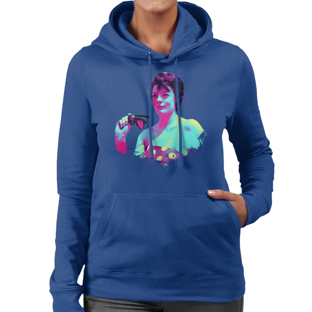 TV Times Maggie Smith Retro Frame Pop Art Stylised Women's Hooded Sweatshirt-ALL + EVERY