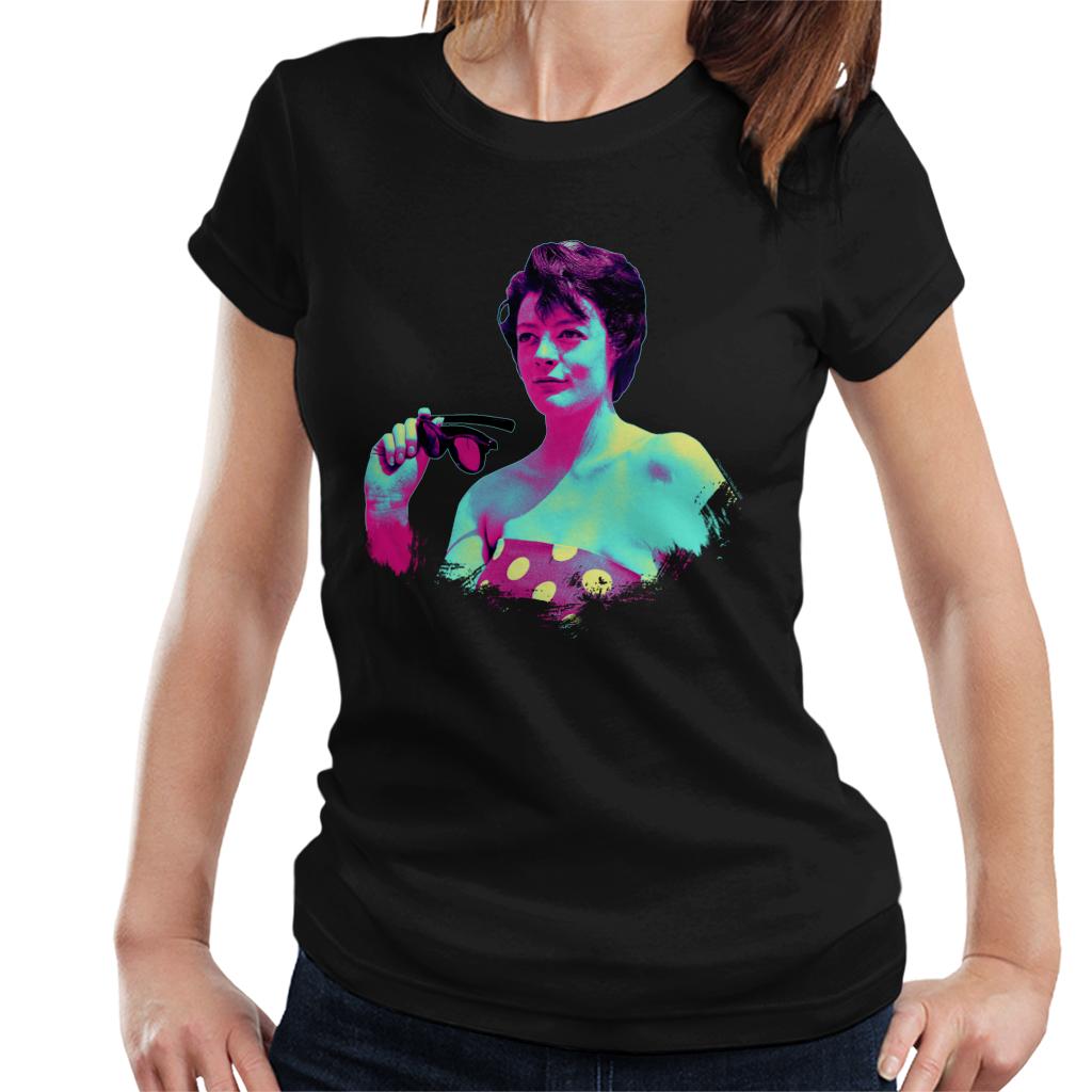 TV Times Maggie Smith Retro Frame Pop Art Stylised Women's T-Shirt-ALL + EVERY