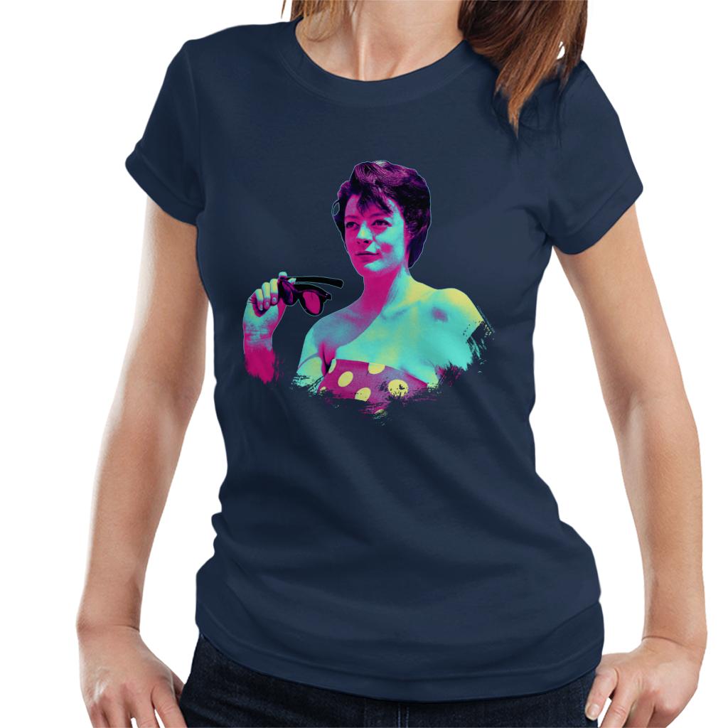 TV Times Maggie Smith Retro Frame Pop Art Stylised Women's T-Shirt-ALL + EVERY