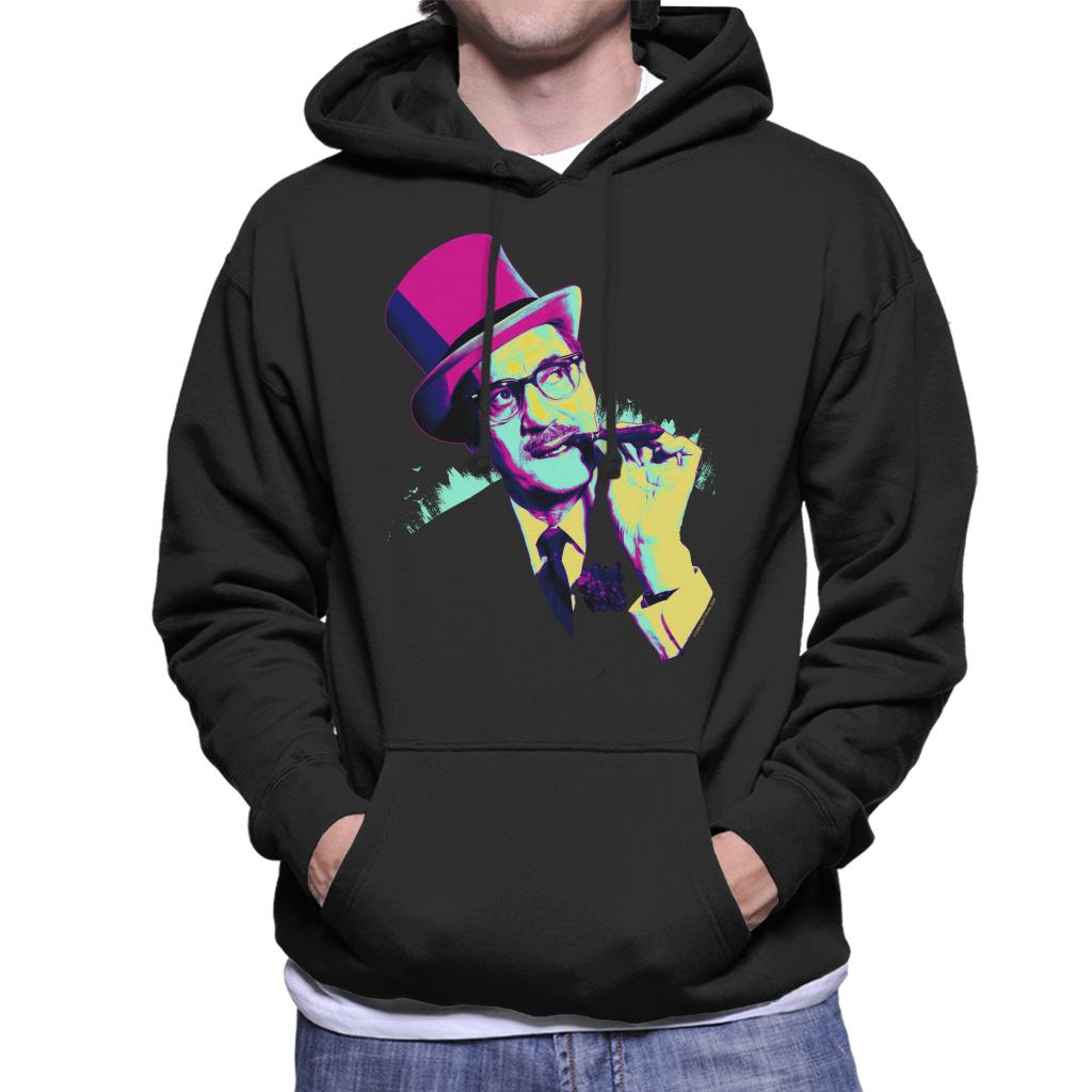 TV Times Groucho Marx 1967 Pop Art Stylised Men's Hooded Sweatshirt-ALL + EVERY