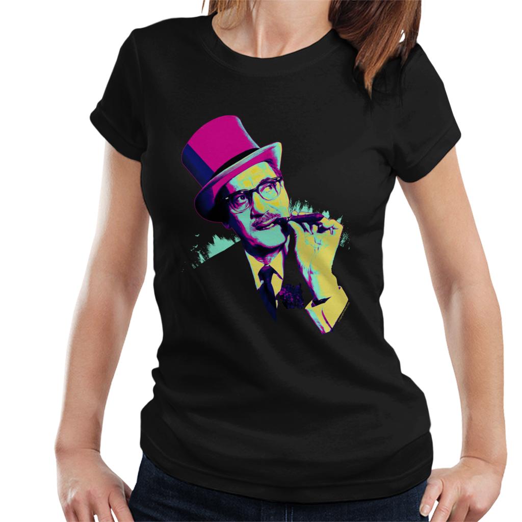 TV Times Groucho Marx 1967 Pop Art Stylised Women's T-Shirt-ALL + EVERY