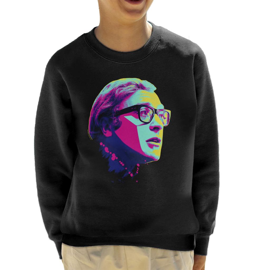 TV Times Michael Caine Billion Dollar Brain 1967 Pop Art Stylised Kids Sweatshirt-ALL + EVERY