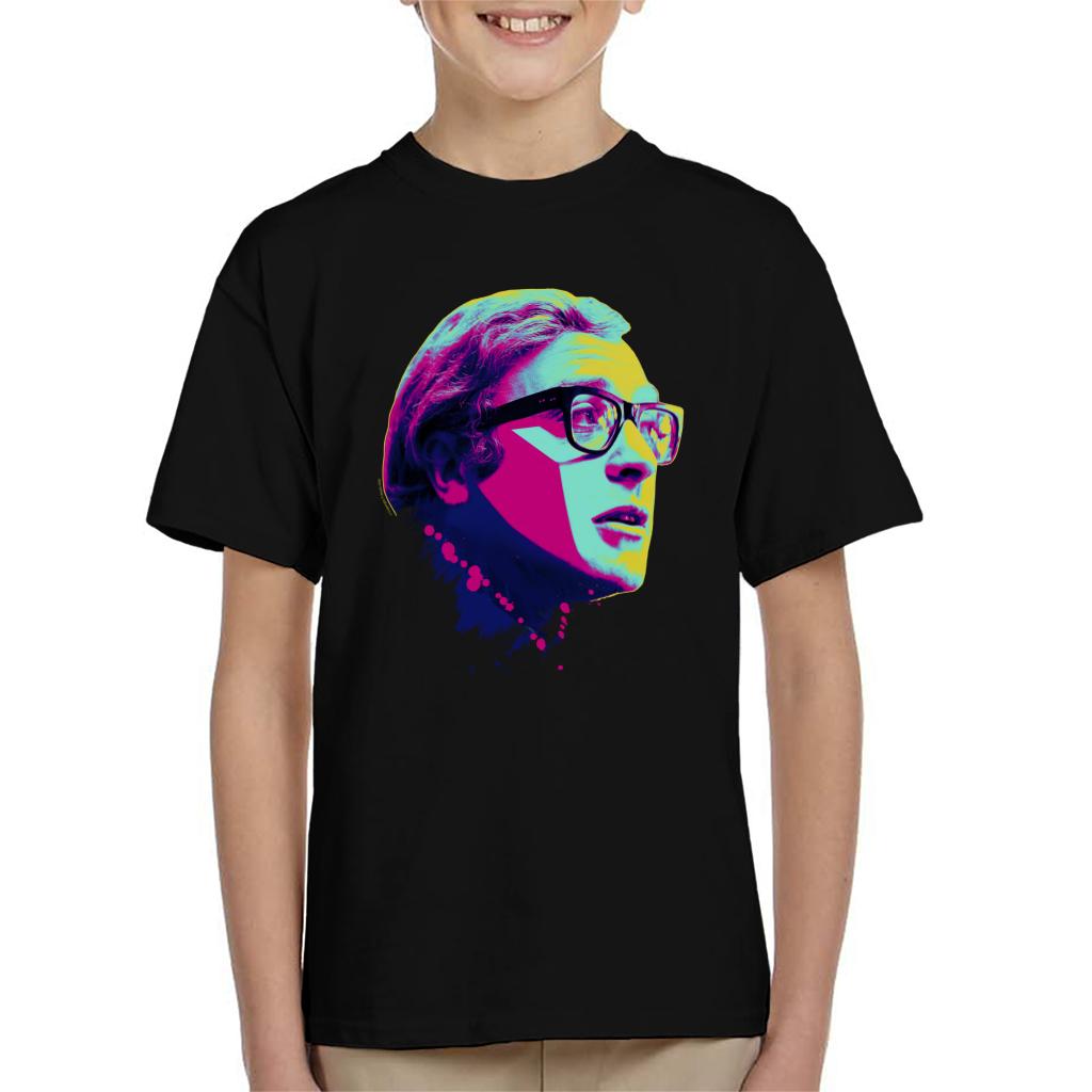 TV Times Michael Caine Billion Dollar Brain 1967 Pop Art Stylised Kids T-Shirt-ALL + EVERY