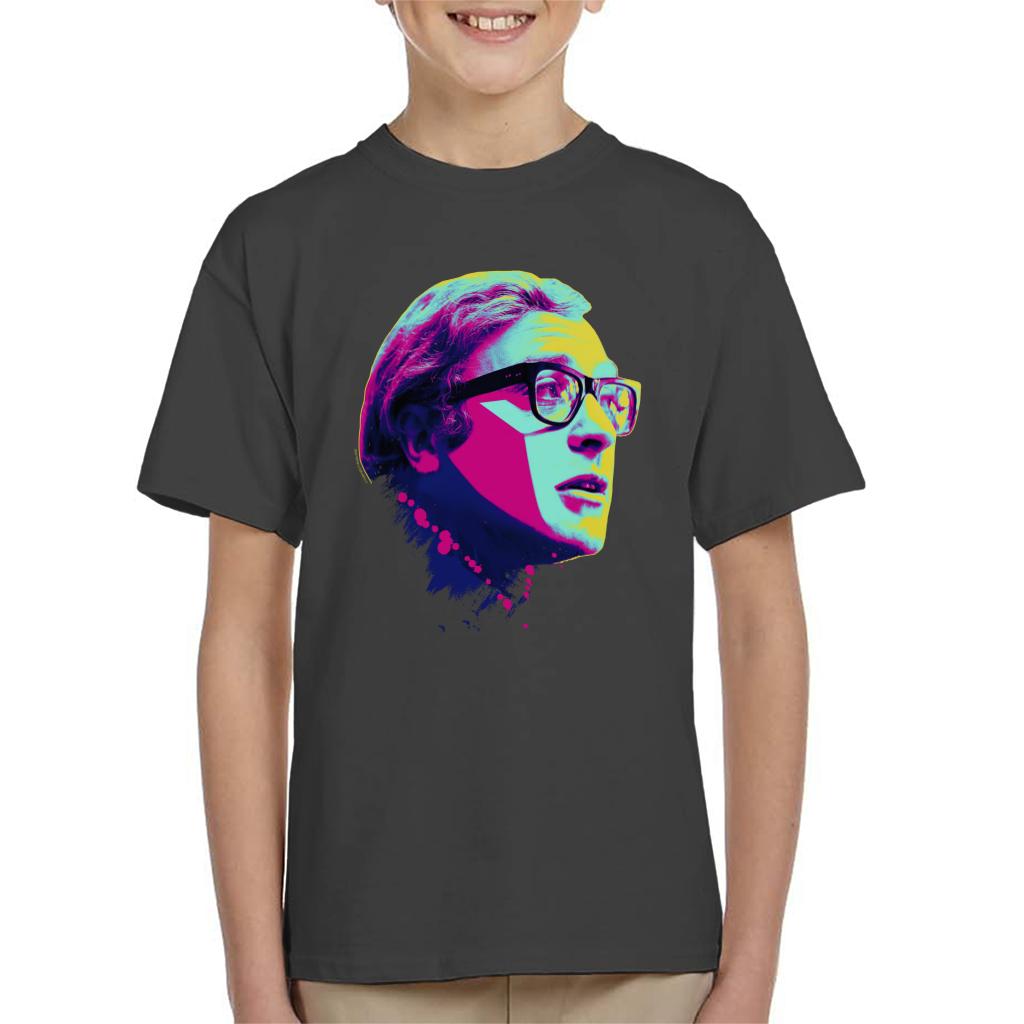 TV Times Michael Caine Billion Dollar Brain 1967 Pop Art Stylised Kids T-Shirt-ALL + EVERY