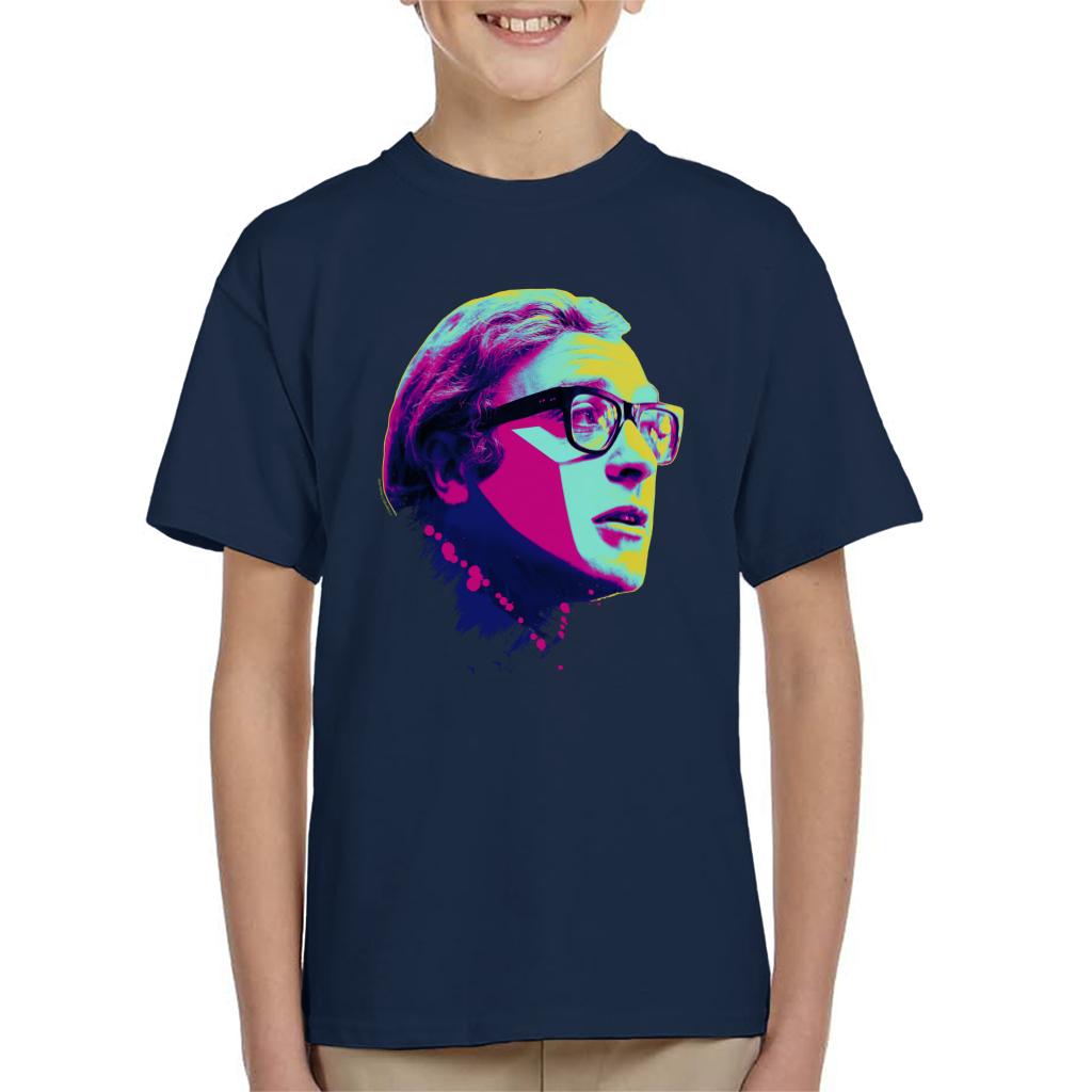 TV Times Michael Caine Billion Dollar Brain 1967 Pop Art Stylised Kids T-Shirt-ALL + EVERY