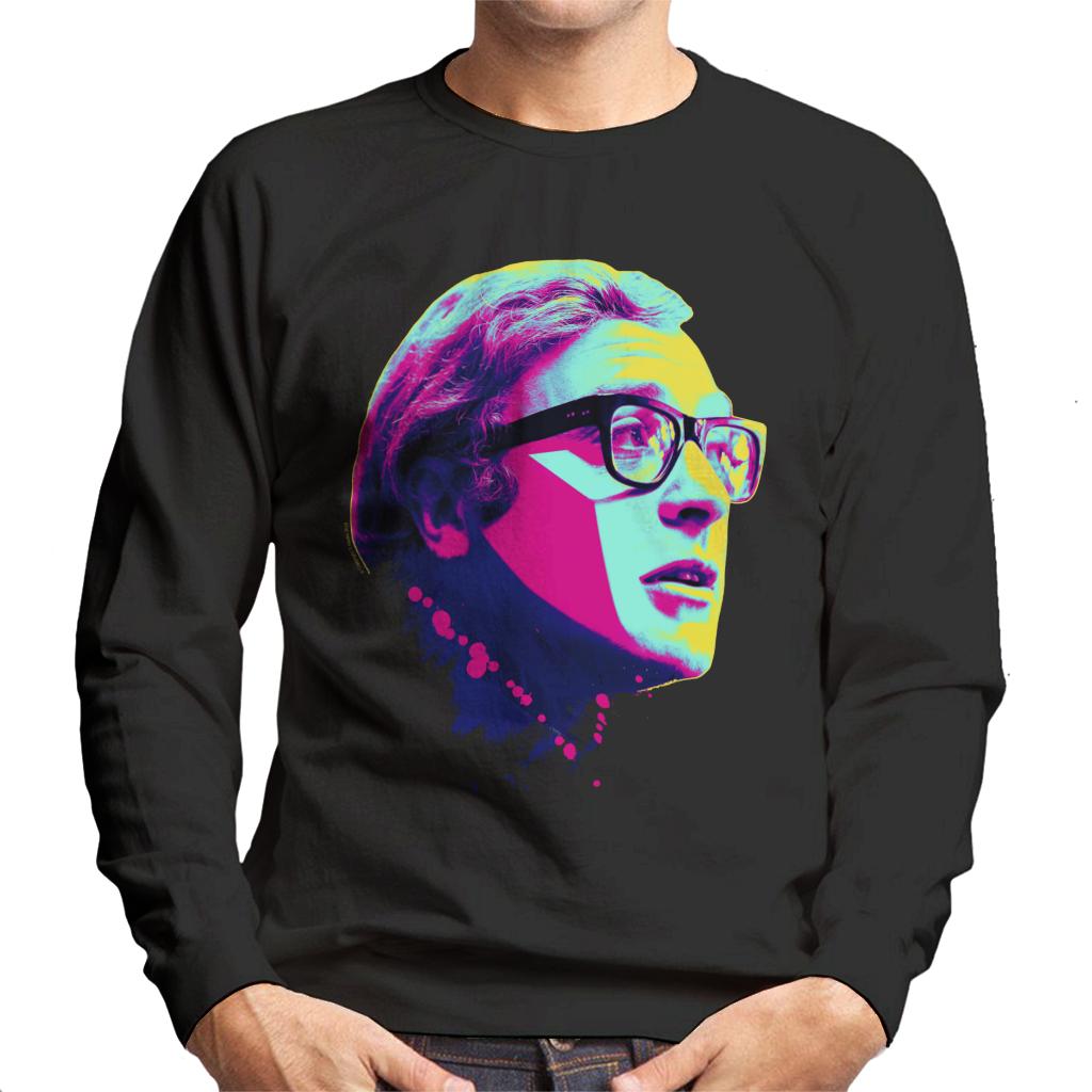 TV Times Michael Caine Billion Dollar Brain 1967 Pop Art Stylised Men's Sweatshirt-ALL + EVERY