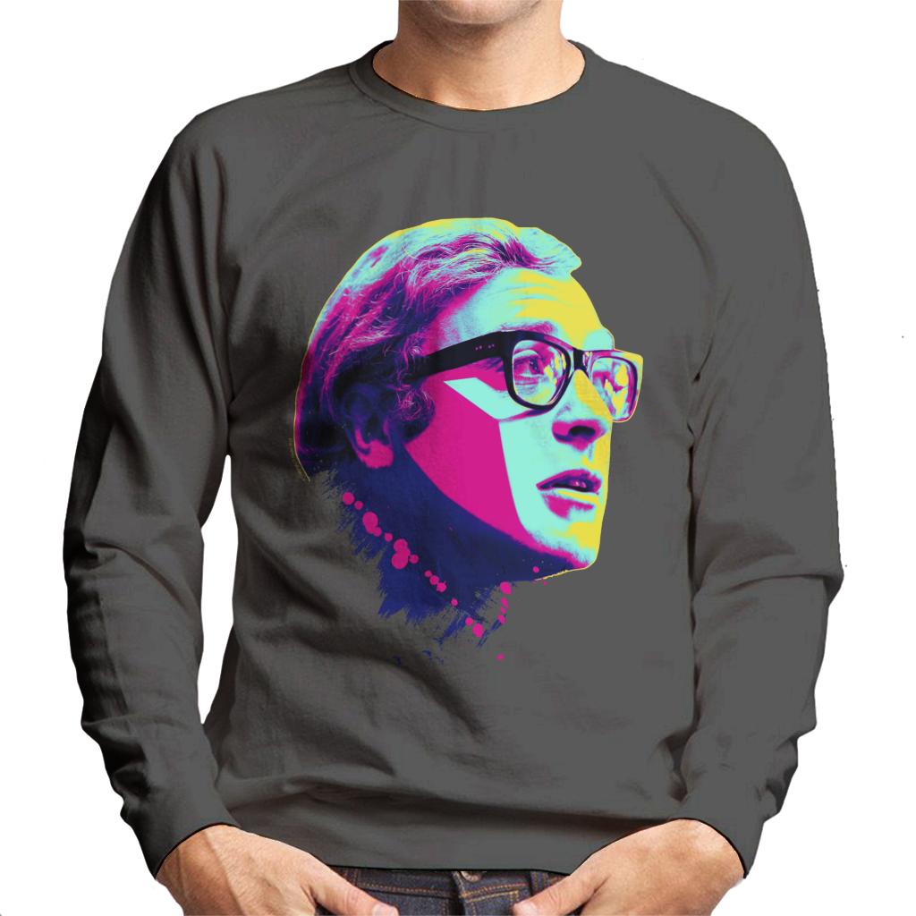 TV Times Michael Caine Billion Dollar Brain 1967 Pop Art Stylised Men's Sweatshirt-ALL + EVERY