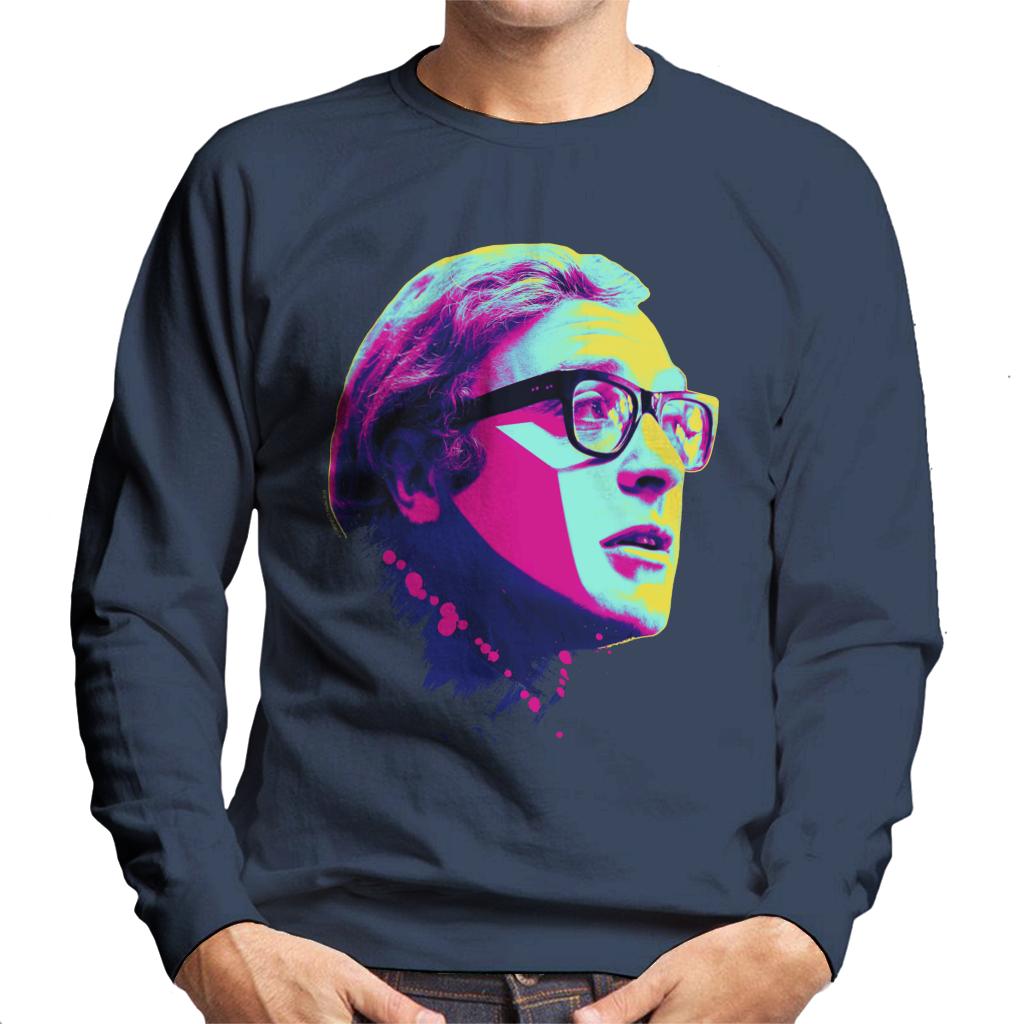 TV Times Michael Caine Billion Dollar Brain 1967 Pop Art Stylised Men's Sweatshirt-ALL + EVERY