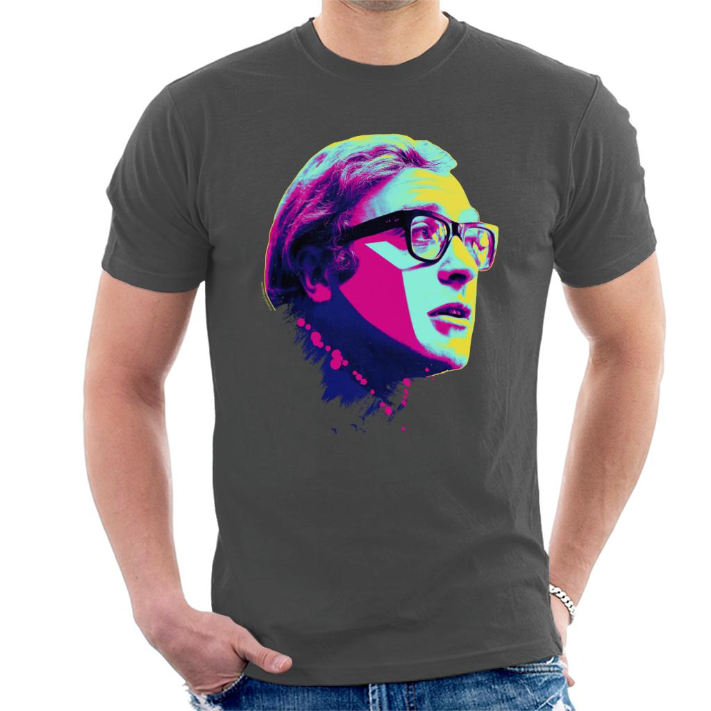 TV Times Michael Caine Billion Dollar Brain 1967 Pop Art Stylised Men's T-Shirt-ALL + EVERY