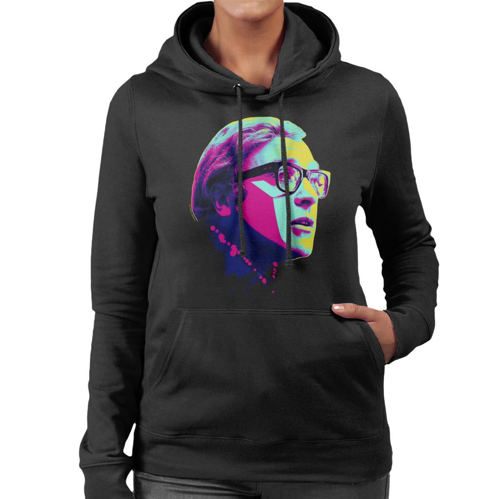 TV Times Michael Caine Billion Dollar Brain 1967 Pop Art Stylised Women's Hooded Sweatshirt-ALL + EVERY