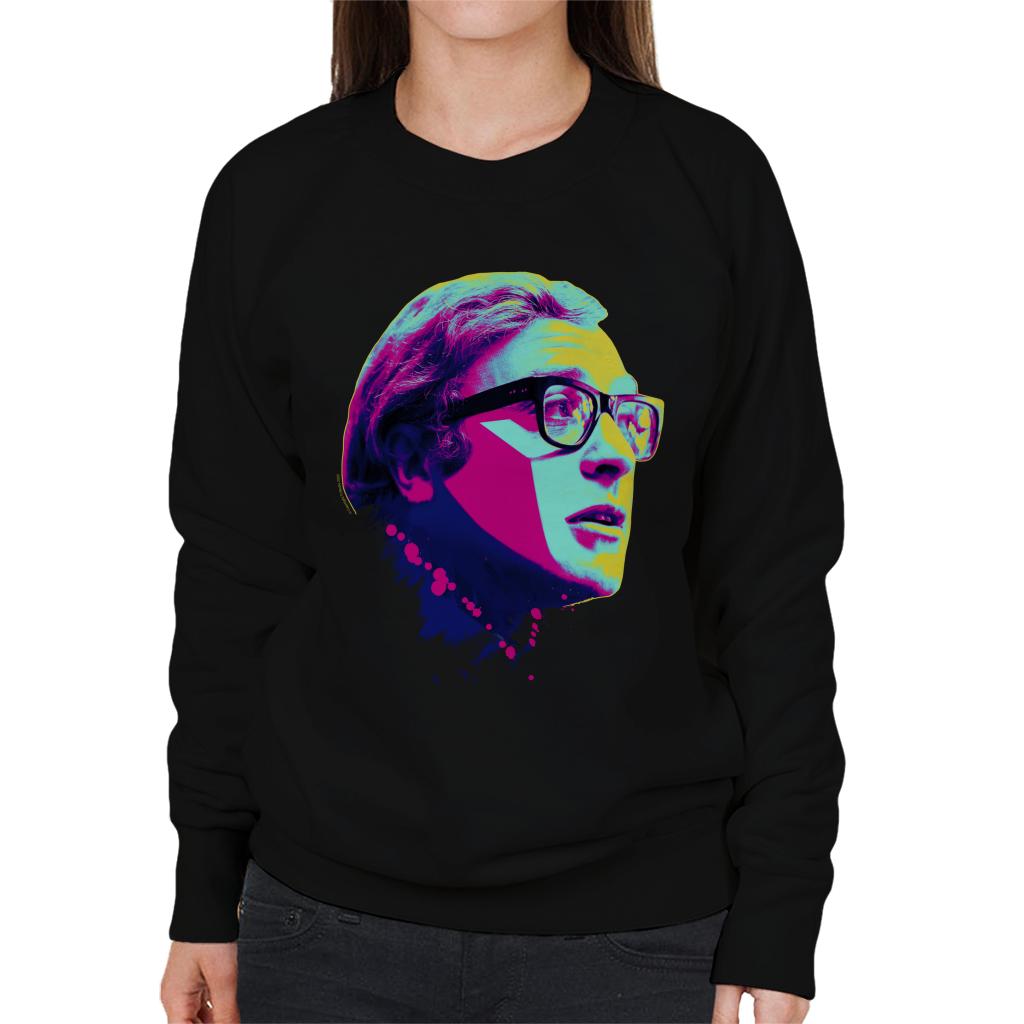 TV Times Michael Caine Billion Dollar Brain 1967 Pop Art Stylised Women's Sweatshirt-ALL + EVERY