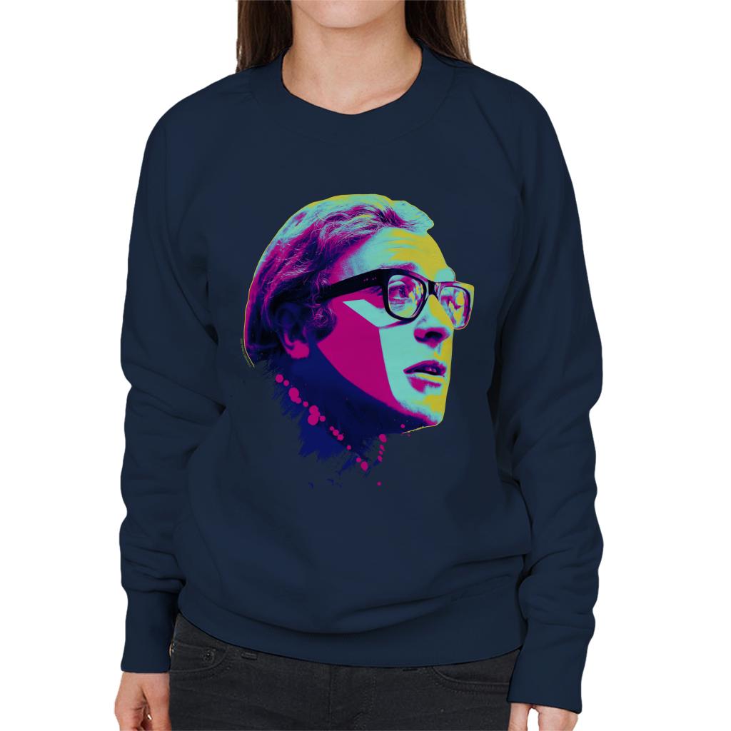 TV Times Michael Caine Billion Dollar Brain 1967 Pop Art Stylised Women's Sweatshirt-ALL + EVERY