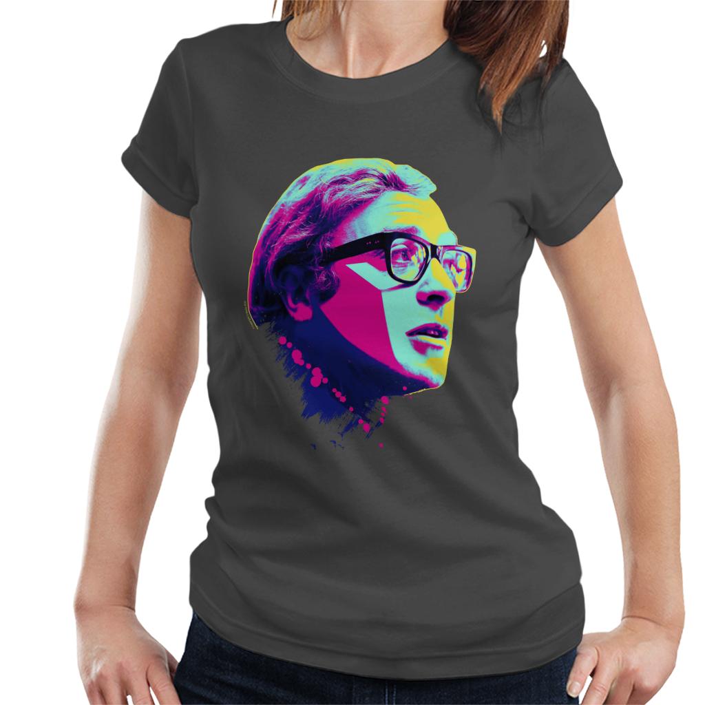 TV Times Michael Caine Billion Dollar Brain 1967 Pop Art Stylised Women's T-Shirt-ALL + EVERY