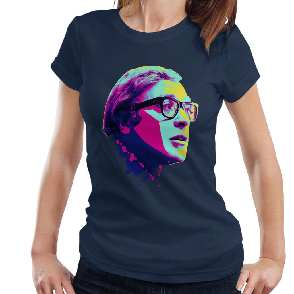 TV Times Michael Caine Billion Dollar Brain 1967 Pop Art Stylised Women's T-Shirt-ALL + EVERY