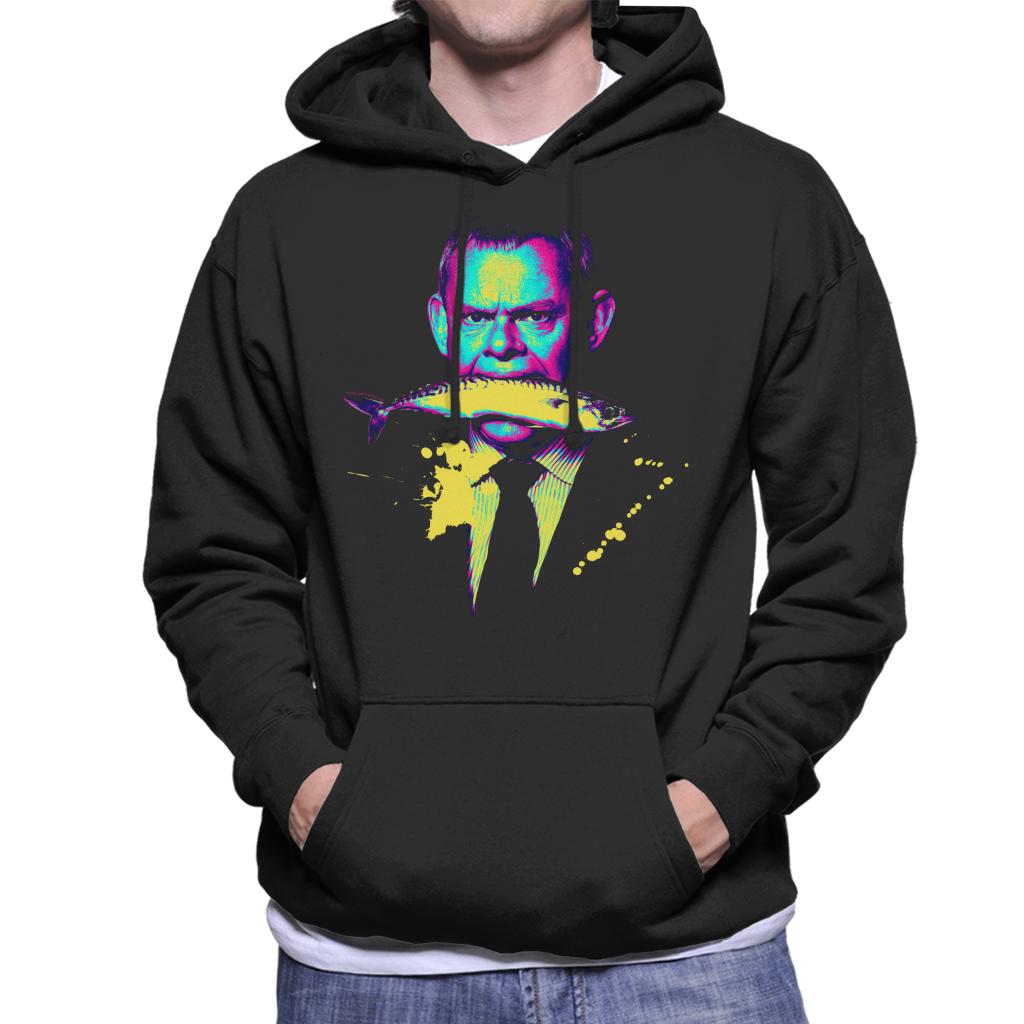 TV Times Martin Clunes Fish Doc Martin Pop Art Stylised Men's Hooded Sweatshirt-ALL + EVERY