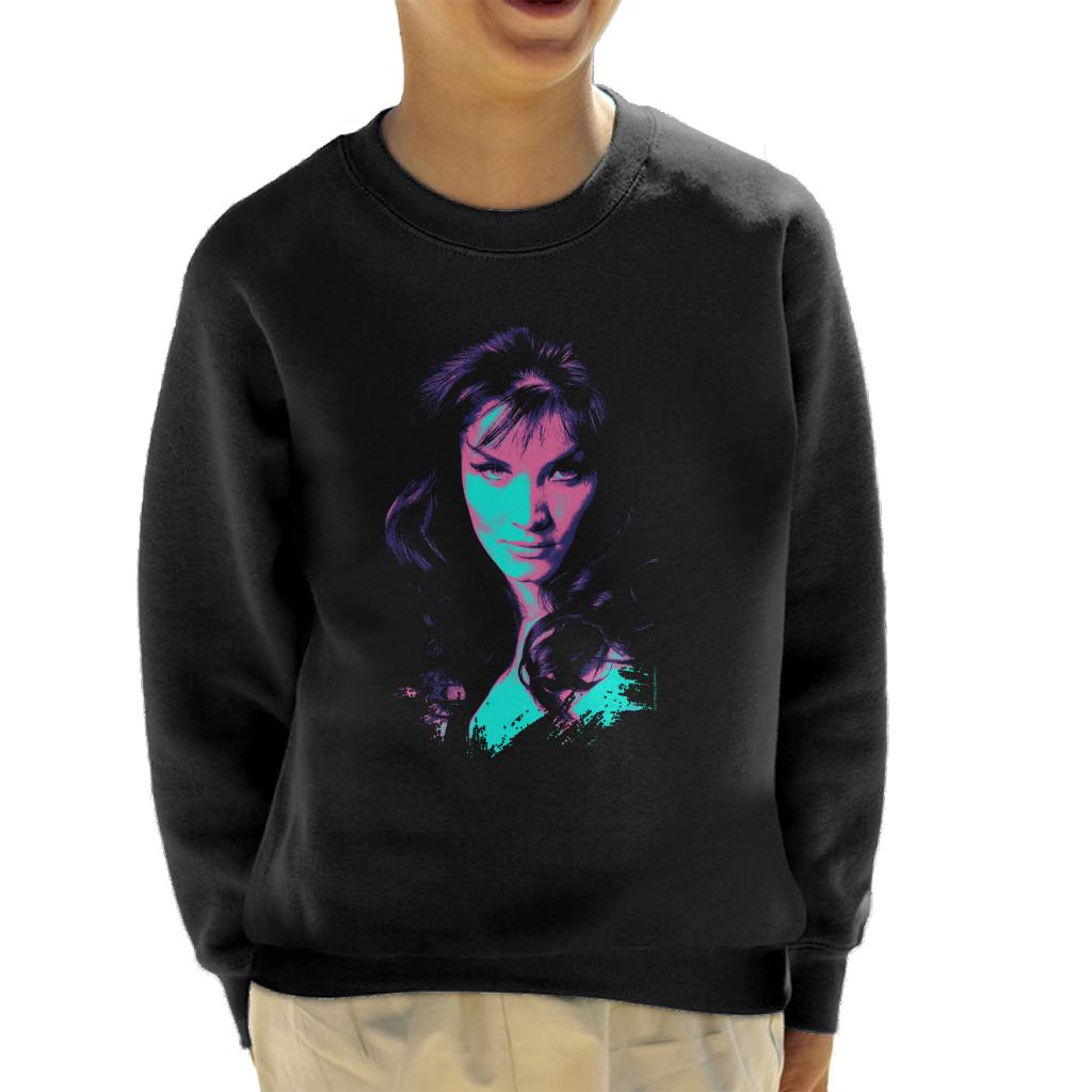 TV Times Kate O Mara Pop Art Stylised Kids Sweatshirt-ALL + EVERY