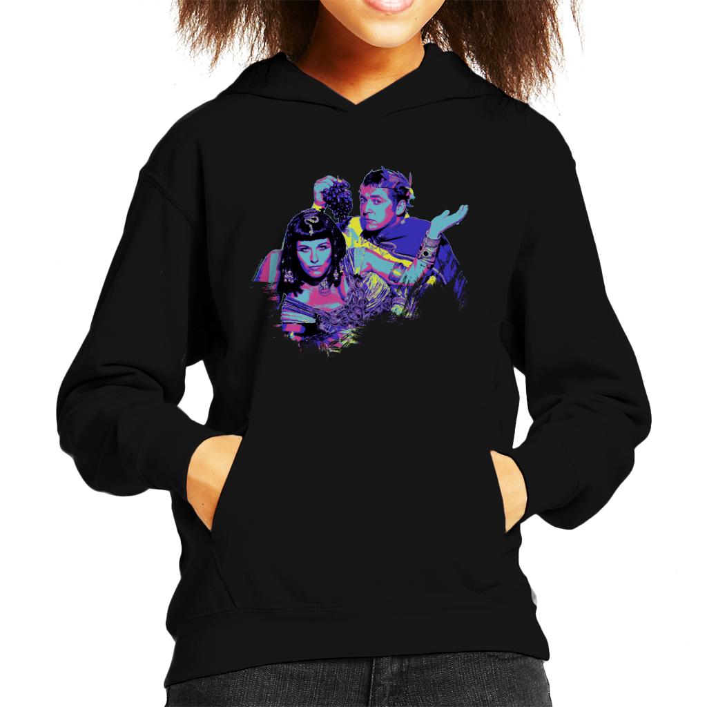 TV Times Kat And Alfie Eastenders Pop Art Stylised Kids Hooded Sweatshirt-ALL + EVERY