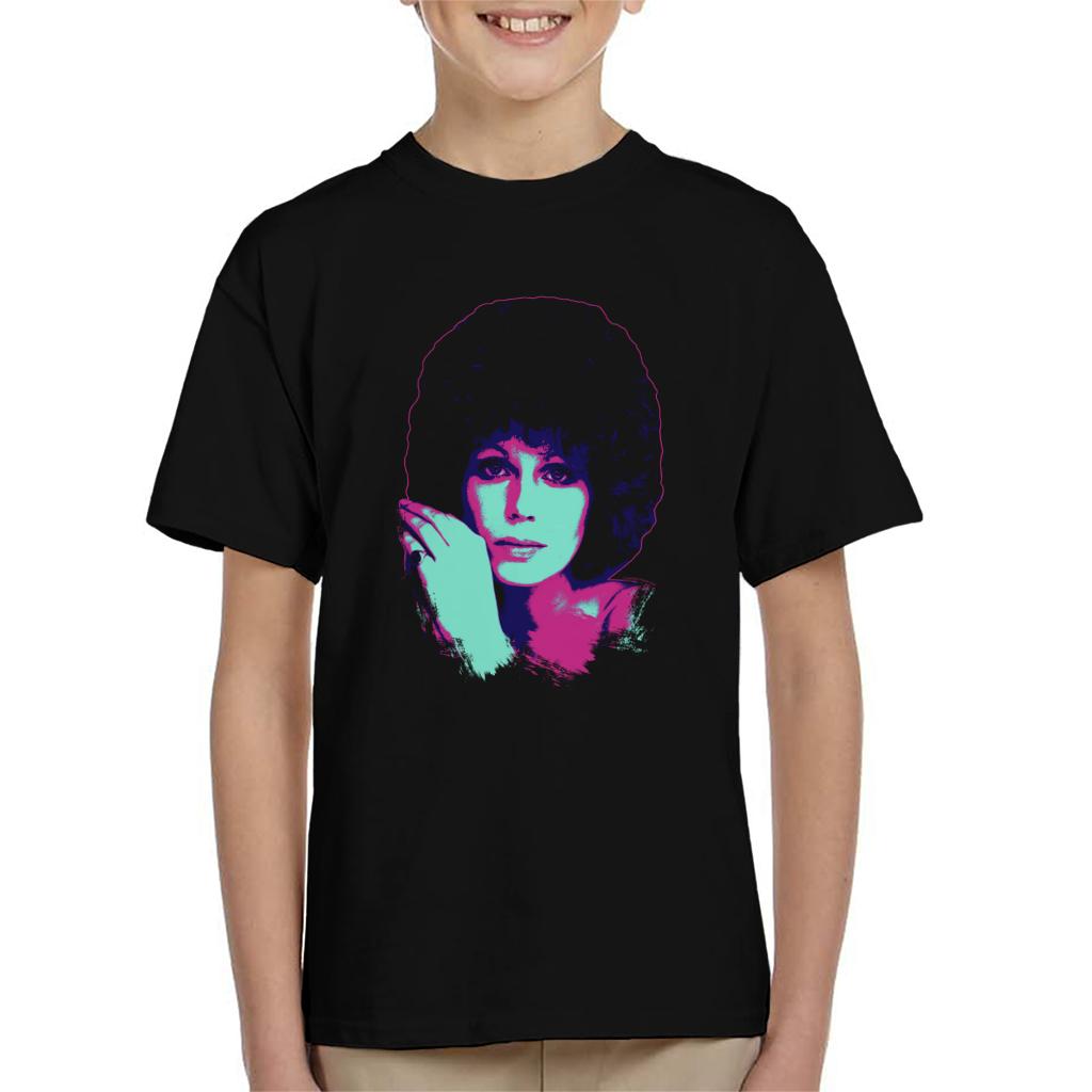 TV Times Joanna Lumley 1976 Pop Art Stylised Kids T-Shirt-ALL + EVERY