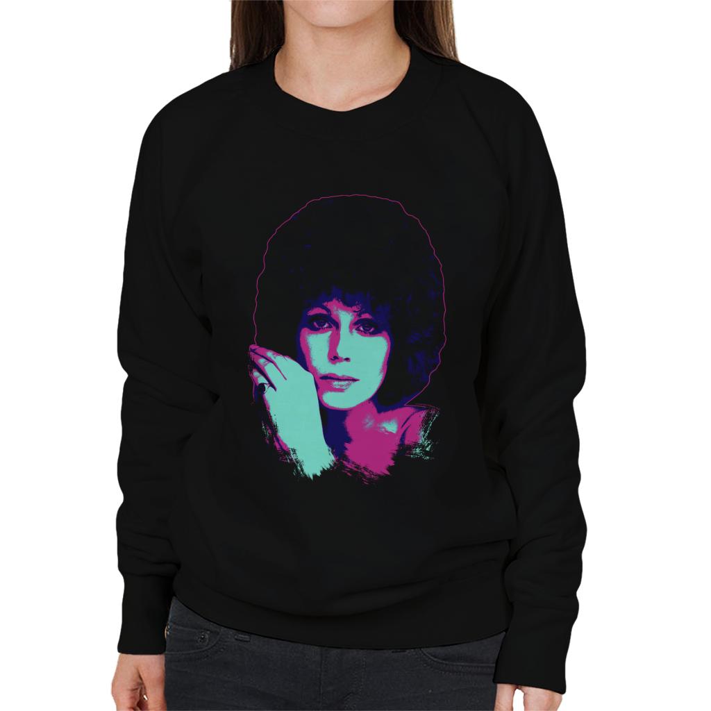 TV Times Joanna Lumley 1976 Pop Art Stylised Women's Sweatshirt-ALL + EVERY