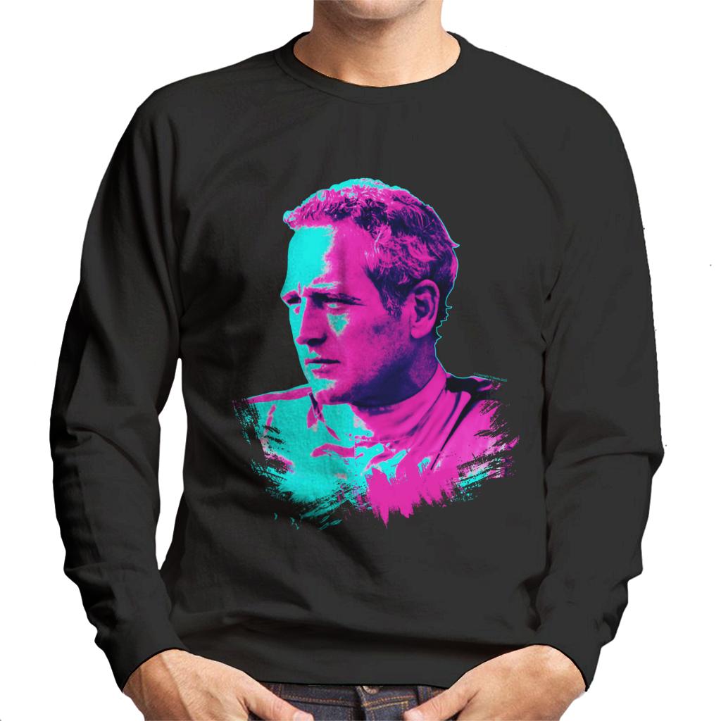 TV Times Paul Newman Race Suit 1974 Pop Art Stylised Men's Sweatshirt-ALL + EVERY