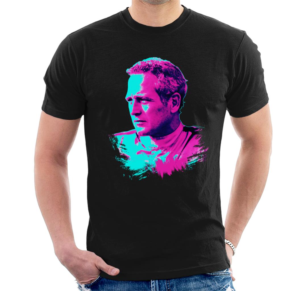 TV Times Paul Newman Race Suit 1974 Pop Art Stylised Men's T-Shirt-ALL + EVERY