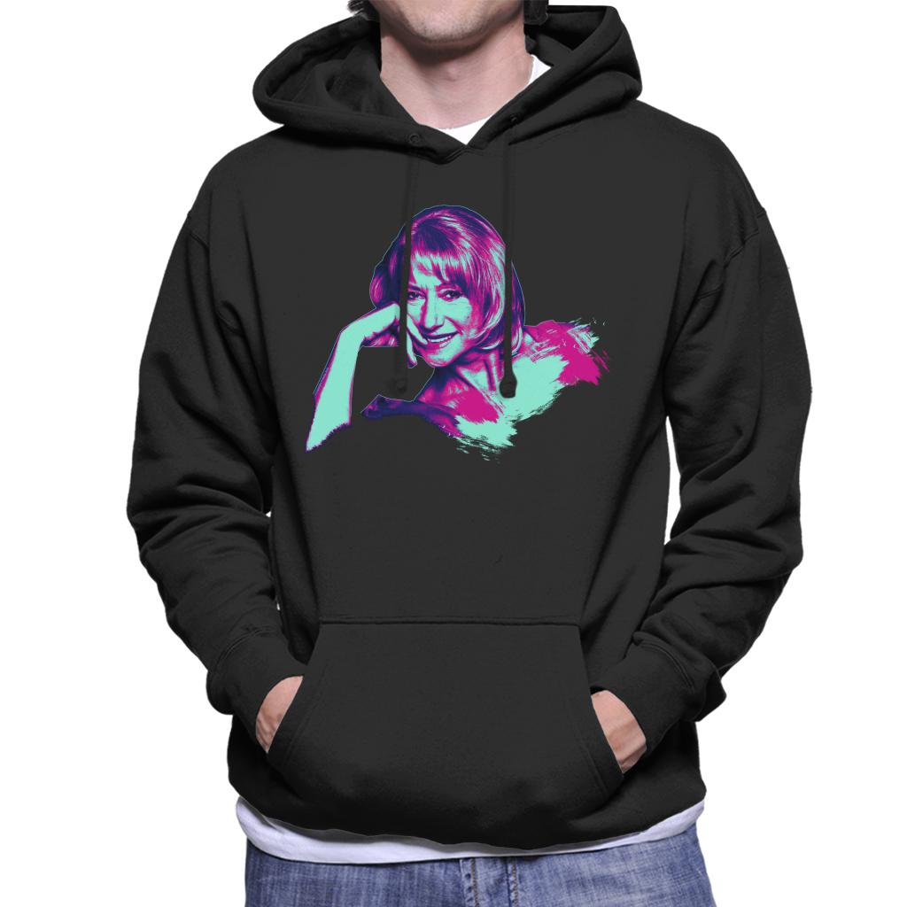 TV Times Helen Mirren Pop Art Stylised Men's Hooded Sweatshirt-ALL + EVERY