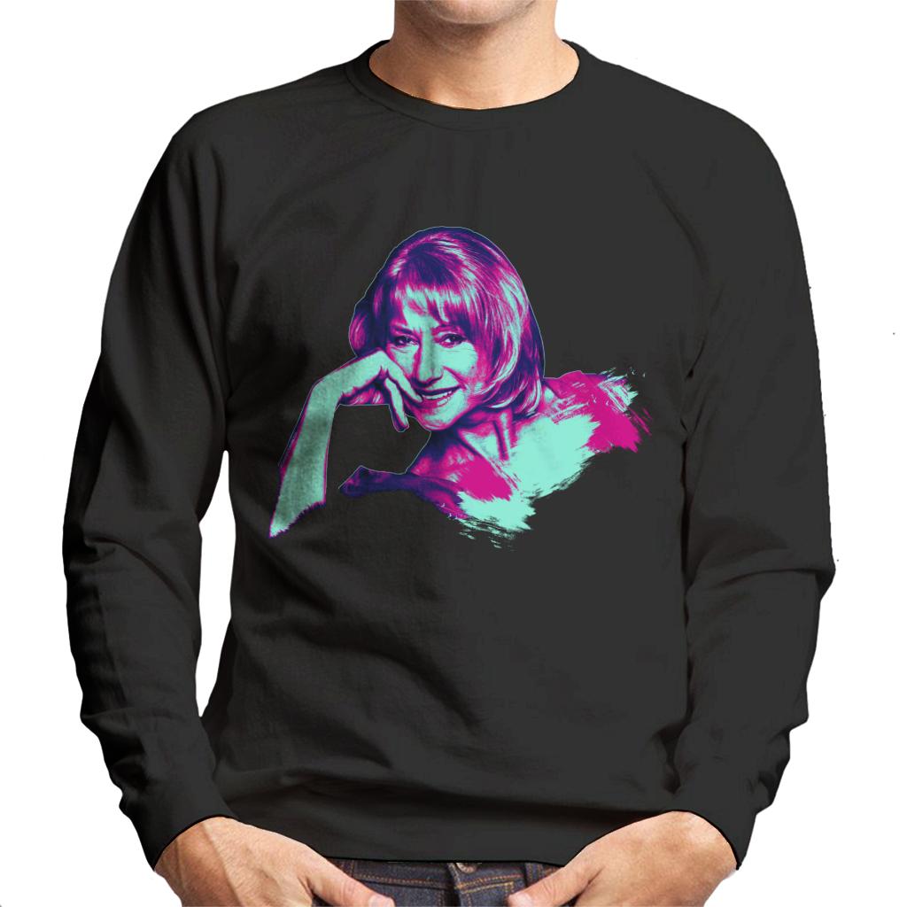 TV Times Helen Mirren Pop Art Stylised Men's Sweatshirt-ALL + EVERY