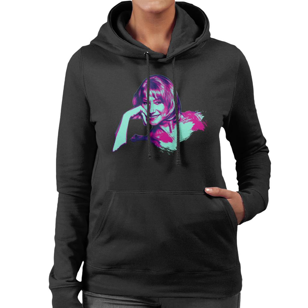 TV Times Helen Mirren Pop Art Stylised Women's Hooded Sweatshirt-ALL + EVERY