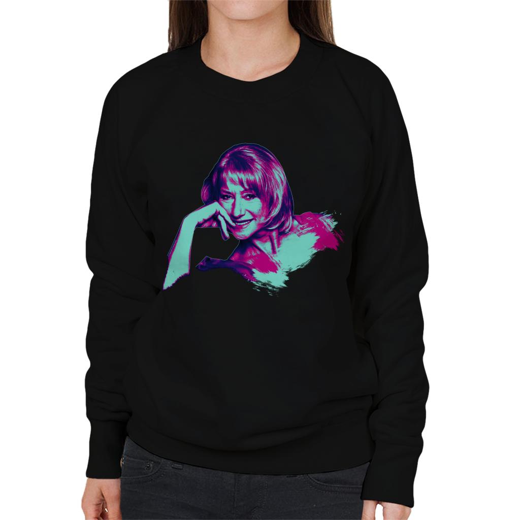 TV Times Helen Mirren Pop Art Stylised Women's Sweatshirt-ALL + EVERY