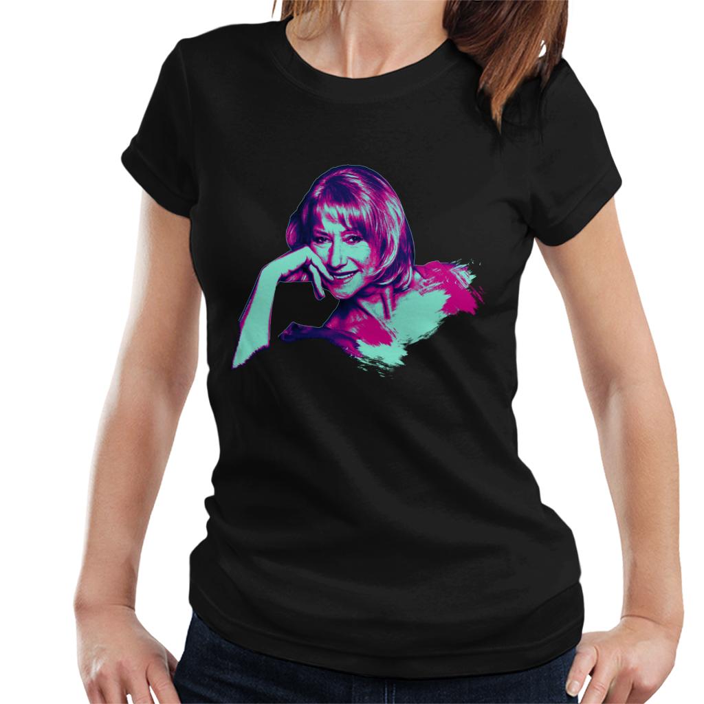 TV Times Helen Mirren Pop Art Stylised Women's T-Shirt-ALL + EVERY