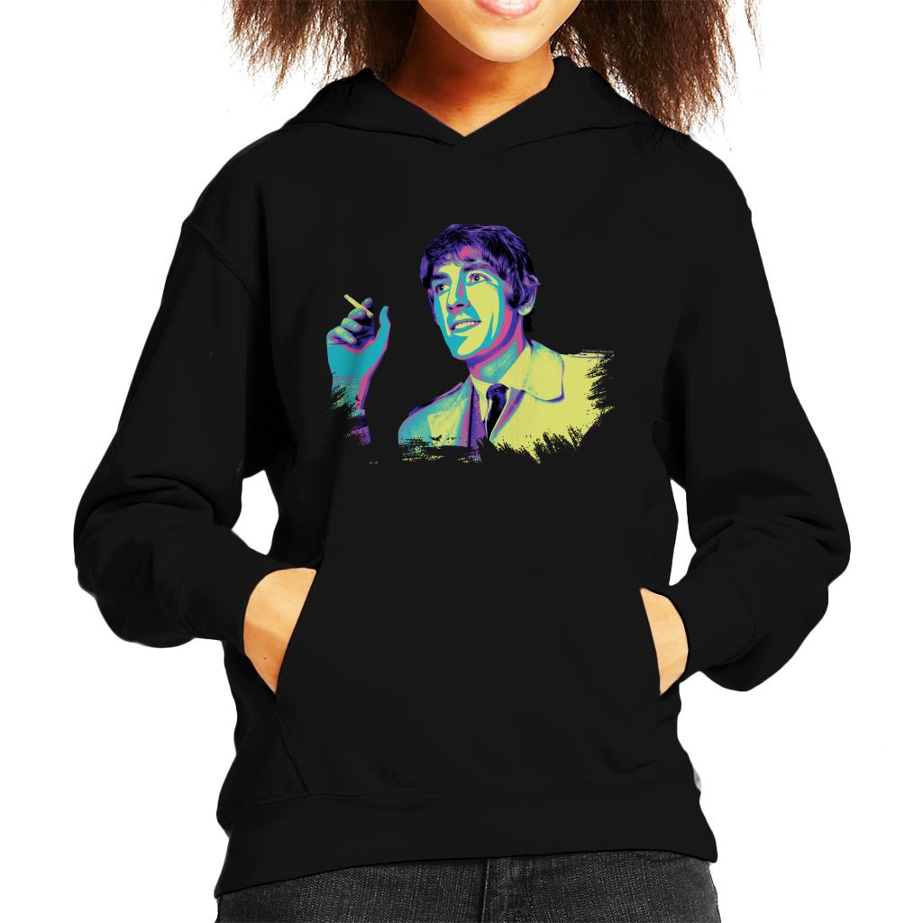 TV Times Peter Cook Pop Art Stylised Kids Hooded Sweatshirt-ALL + EVERY