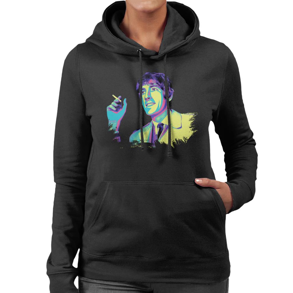 TV Times Peter Cook Pop Art Stylised Women's Hooded Sweatshirt-ALL + EVERY