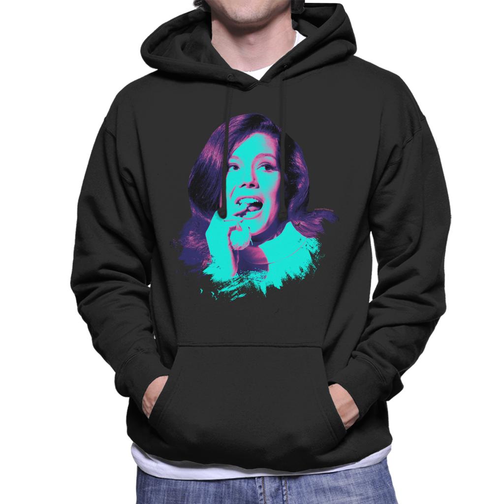 TV Times Diana Rigg Pop Art Stylised Men's Hooded Sweatshirt-ALL + EVERY