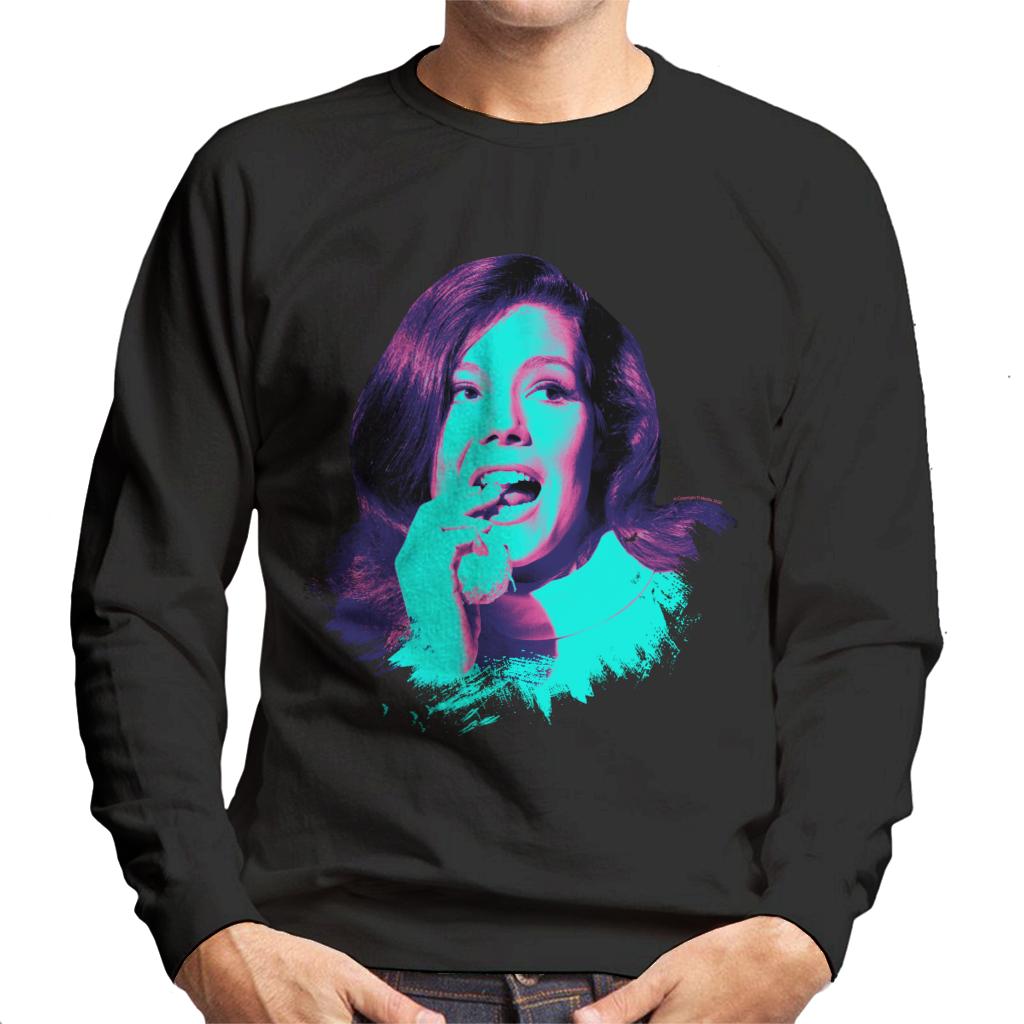 TV Times Diana Rigg Pop Art Stylised Men's Sweatshirt-ALL + EVERY