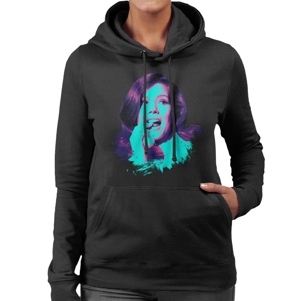 TV Times Diana Rigg Pop Art Stylised Women's Hooded Sweatshirt-ALL + EVERY