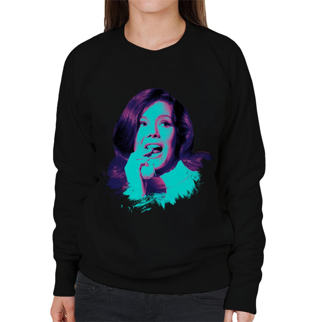 TV Times Diana Rigg Pop Art Stylised Women's Sweatshirt-ALL + EVERY