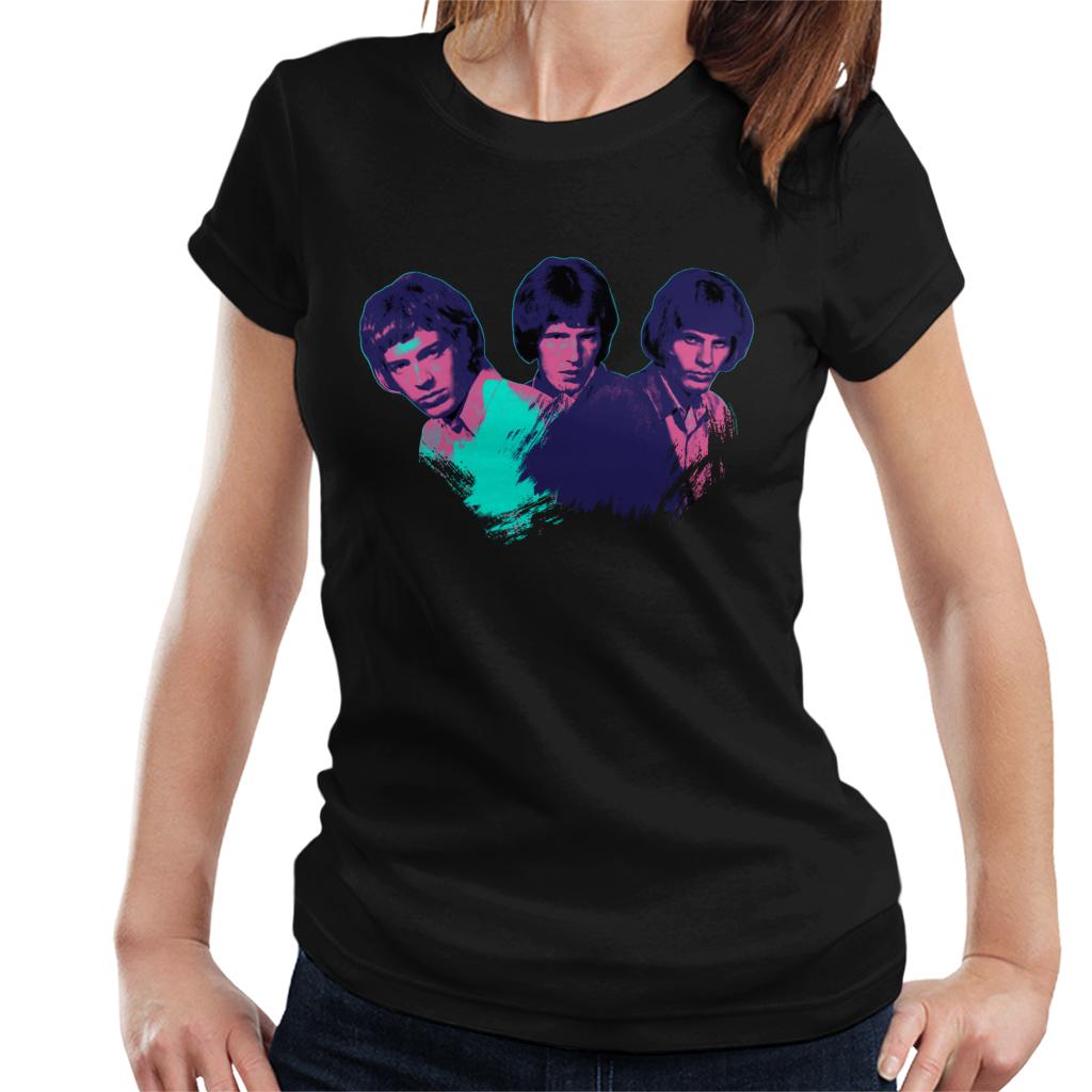 TV Times Walker Brothers Portrait Pop Art Stylised Women's T-Shirt-ALL + EVERY