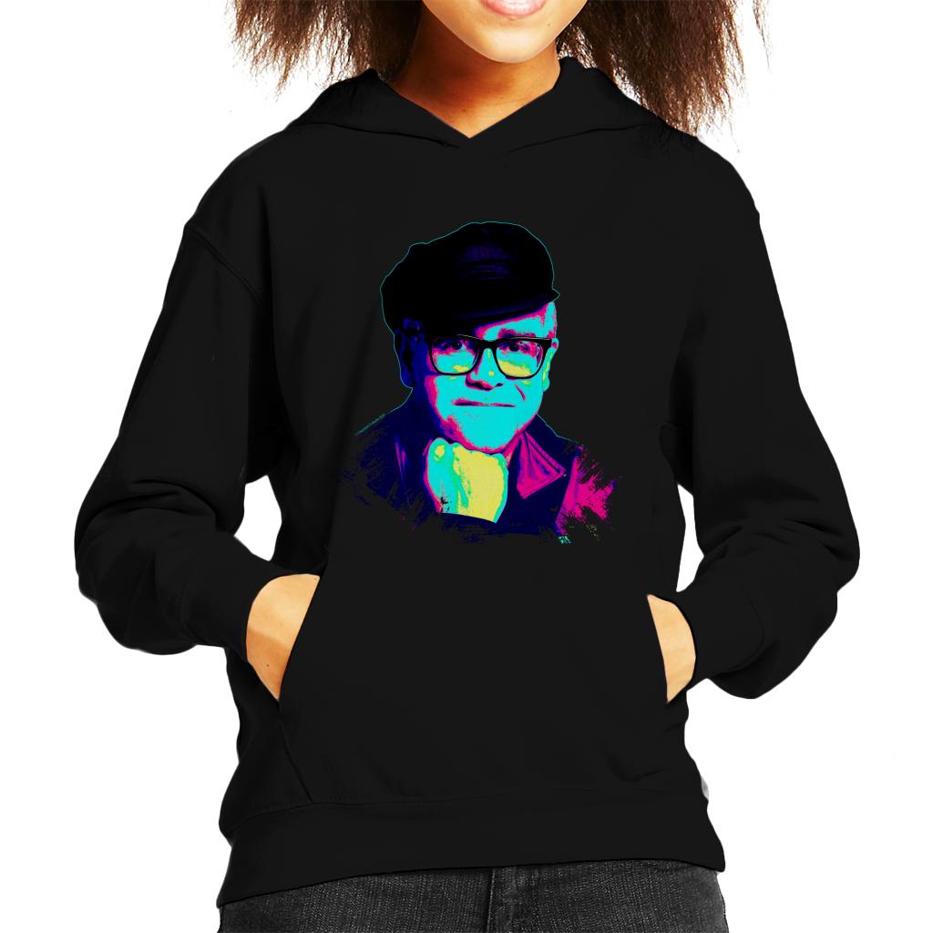 TV Times Elton John Smile Pop Art Stylised Kids Hooded Sweatshirt-ALL + EVERY