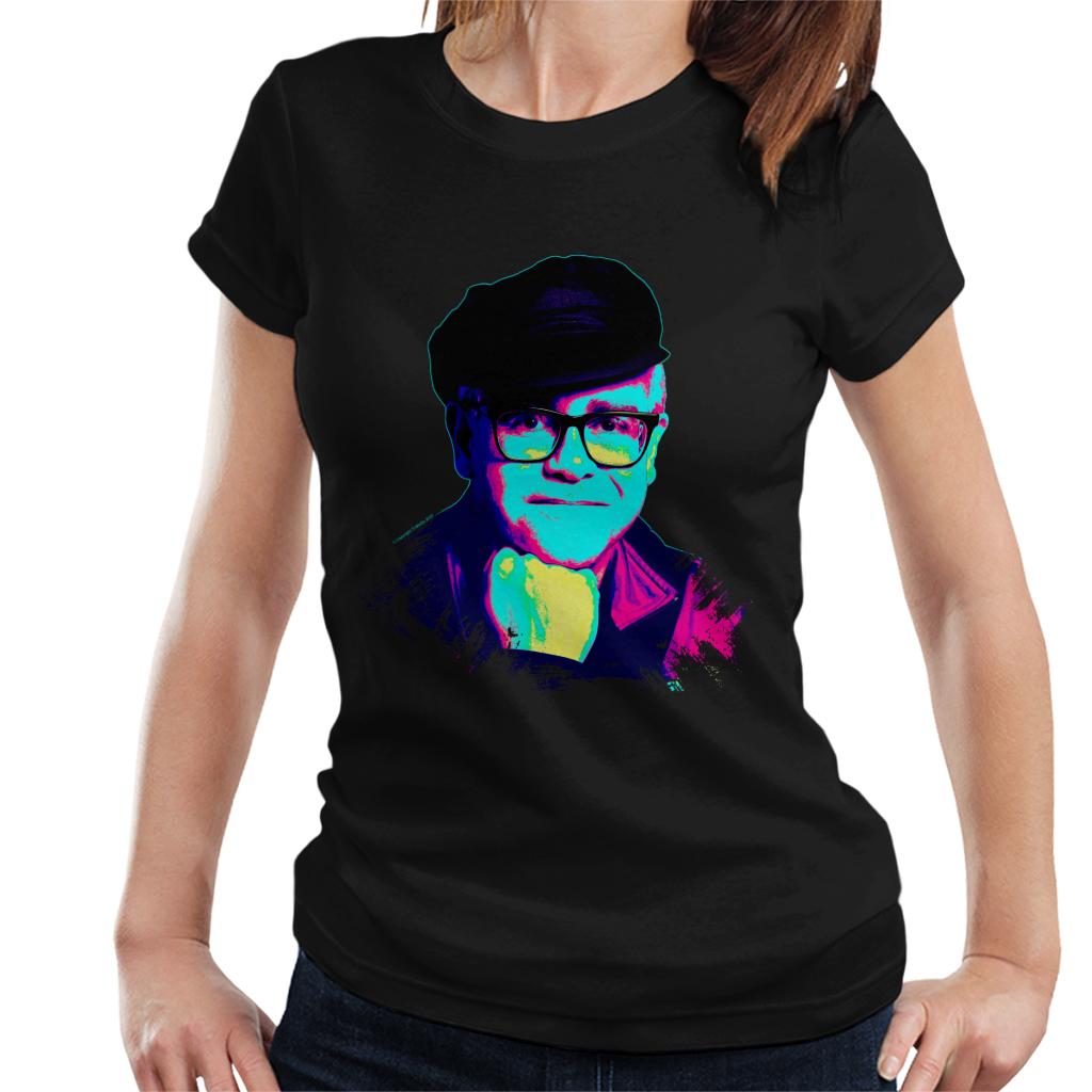 TV Times Elton John Smile Pop Art Stylised Women's T-Shirt-ALL + EVERY