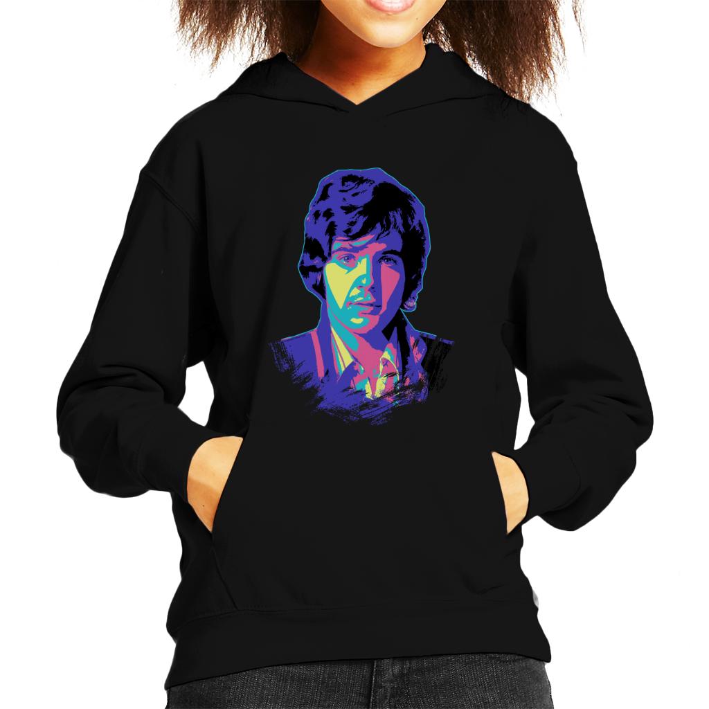 TV Times David Essex Portrait Pop Art Stylised Kids Hooded Sweatshirt-ALL + EVERY