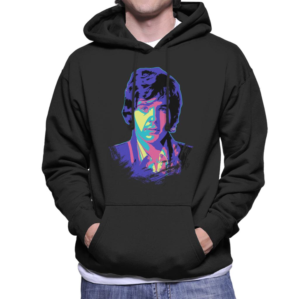 TV Times David Essex Portrait Pop Art Stylised Men's Hooded Sweatshirt-ALL + EVERY