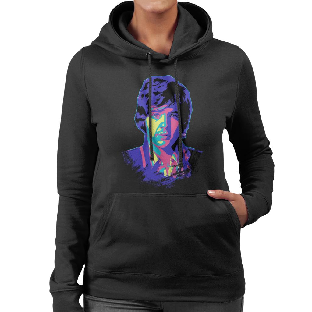 TV Times David Essex Portrait Pop Art Stylised Women's Hooded Sweatshirt-ALL + EVERY