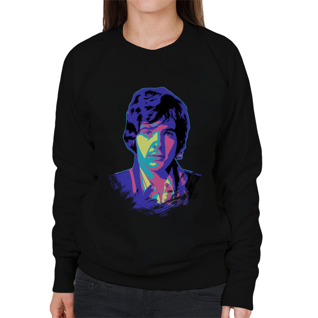 TV Times David Essex Portrait Pop Art Stylised Women's Sweatshirt-ALL + EVERY